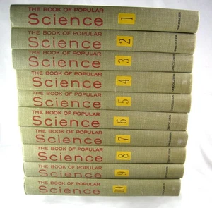 The Book of Popular Science Complete 10 Volumes Set Vintage Grolier 1960 - Picture 1 of 15