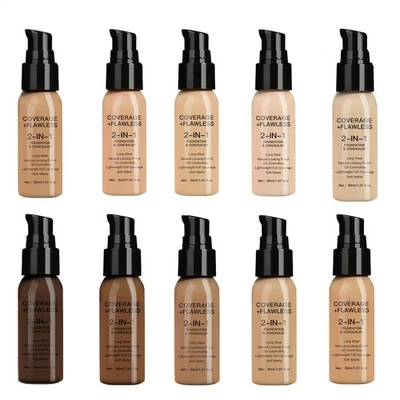 Full Coverage Concealer & Foundation For Mature Skin Oil Control Matte 2 In 1 - Bild 1 von 4