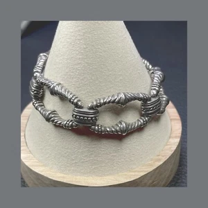 Brighton Textured Link Bracelet Silver tone - Picture 1 of 5