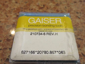 Gaiser Precision Bonding Tool 210734-6 Rev H 0.75mm  [063] - Picture 1 of 2