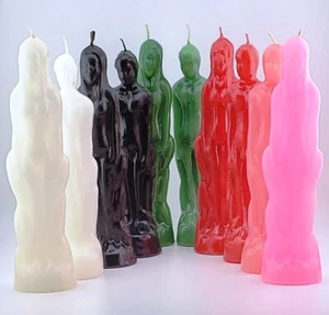 Human Figure Candles - Choose Color & Gender - Ritual, Spell, Wicca, Pagan - Picture 1 of 4