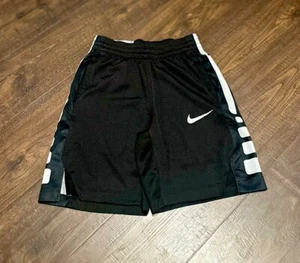 EUC Nike Elite Basketball Shorts Boys Youth Small Black White  850877-010 - Picture 1 of 2