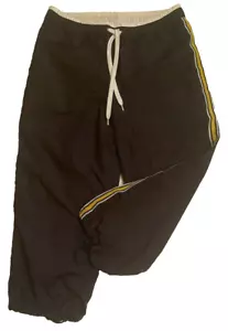 BSN BOSSINI Sport WOMENS AHTLETIC CAPRI PANTS Small BLACK Pull On POCKETS Lined - Picture 1 of 7