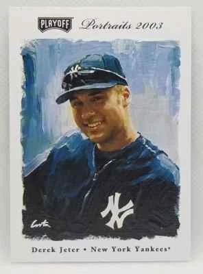 2003 Playoff Portraits Derek Jeter New York Yankees #5 NM-MT Foto 1 de 2