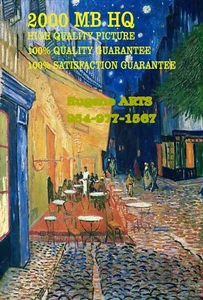 Vincent van Gogh. Cafe Terrace in Arles at Night , Giclee Print, 2000 MB HQ - Picture 1 of 2