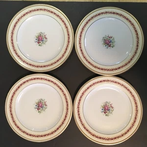 Charles Ahrenfeldt CHATAIGNE Limoges Set of 4 Salad Plates - Picture 1 of 4