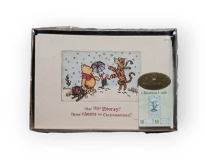 Authentic Disney Hallmark 17 Count Classic Pooh Christmas Cards With Envelopes - Picture 1 of 11