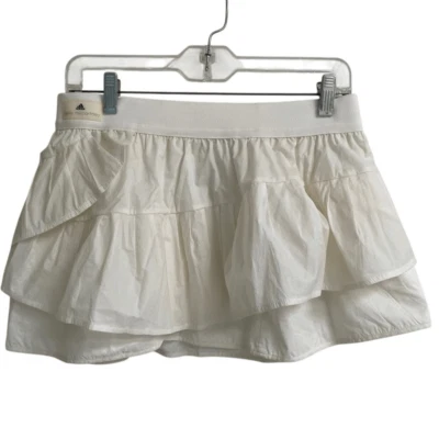 Mini-saia esportiva feminina Stella McCartney para Adidas tulipa branca tênis M” - Imagem 1 de 4