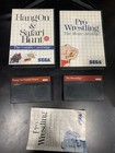 Lot of 2 Sega Master System SMS - Hang On & Safari Hunt And Pro Wrestling TESTED