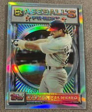 1993 Topps Finest Refractor Rafael Palmeiro Texas Rangers