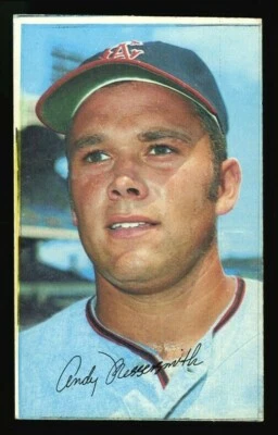 1970 TOPPS SUPER 25 ANDY MESSERSMITH FACTORY CUT SQUARE CORNERS NOT A BLANK BACK - Image 1 of 2