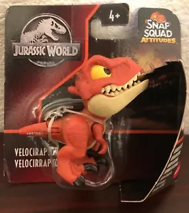 Jurassic World Snap Squad Attitudes Bronceado/Naranja VELOCIRAPTOR ¡Nuevo!¡! - Imagen 1 de 2