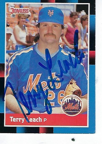 TERRY LEACH SIGNED 1988 DONRUSS #603 - NEW YORK METS | eBay