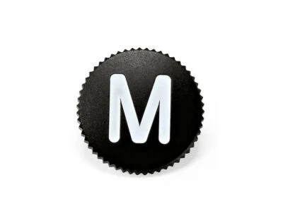 Genuine Leica M Soft Release Button 12mm Black with "M" logo #14017 - Image 1 of 3