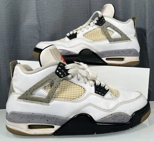 Nike Air Jordan 4 White Cement 2012 Größe 8,5 308497-103 OG IV Retro Clean Bred - Bild 1 von 8
