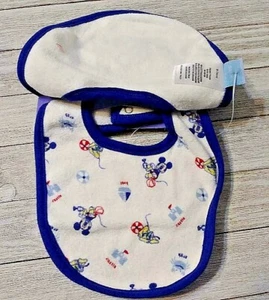 Mickey Mouse Baby Bibs 2 Pack - Picture 1 of 2