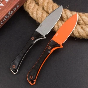 Y-START D2 Blade Nylon fibre Handle ABS scabbard Survival Hunting Knife-15201OR - Picture 1 of 9