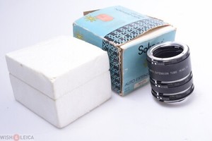 ✅ MINOLTA MD BAYONET MACRO M SOLIGOR ADAPTER AUTO EXTENSION TUBE SET