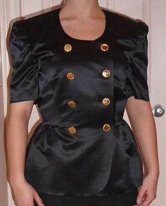 Escada jacket, vintage 1980s. Designed by Margaretha Ley, double breasted - Picture 1 of 5