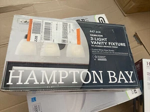 Hampton Bay Hamilton 3-Light Oil Rubbed Bronze Vanity Light New - Picture 1 of 7