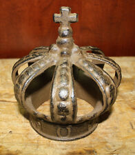Cast Iron Royal Crown King Queen Door Stop Home Decor Paper Weight Book End 