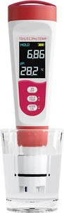 Ph Metro 4 in 1, Tester Di Qualità Dell'Acqua per Ph/Tds/Ec/Temperatura, Ph Metr - Foto 1 di 12