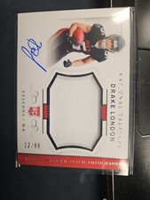 2022 National Treasures NFL Drake London Crossover Rookie Patch On Card Auto /99