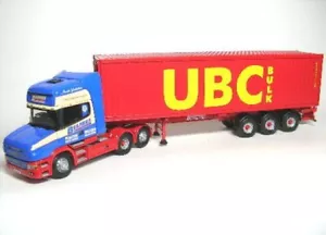 Scania 124L 470 T Topline Trailer & Ubc Container (1.50) CORGI - Foto 1 di 1