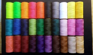 100 METROS DE HILO ENCERADO LINHASITA PARA MACRAMÉ CALIDAD 30 COLORES A ELEGIR - Imagen 1 de 3