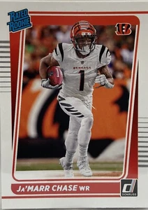 2021 Ja’Marr Chase Rated Rookie WR Cincinnati Bengals Panini Donruss Card 262 - Picture 1 of 2