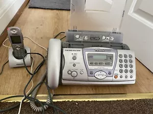 More details for panasonic kx-fc245  fax machine  answering system silver grey cordless phone