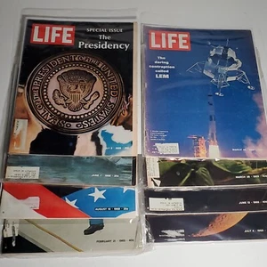 Vintage Life Magazine Lot of 8 Ads History Fashion Political 1968-1969 - Picture 1 of 3