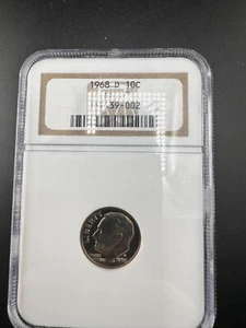 1968-D Roosevelt Dime 10C NGC MS 67 - Picture 1 of 4