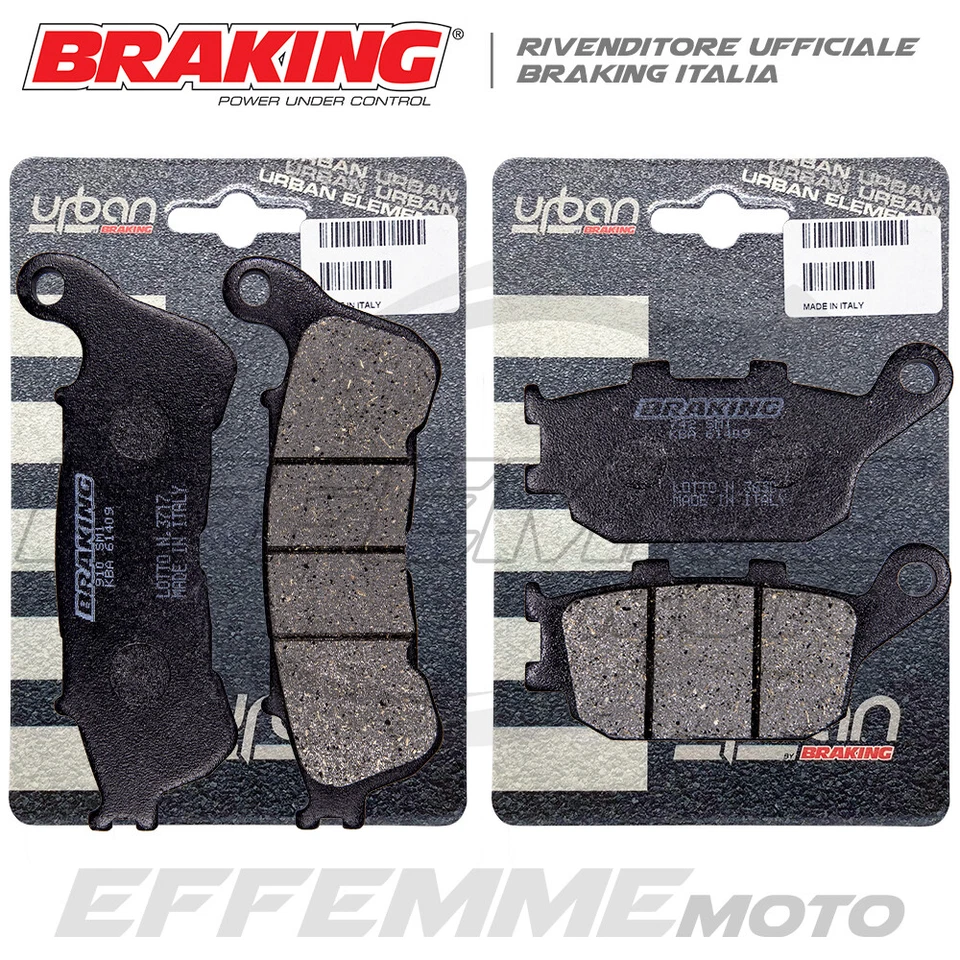 Pastiglie HONDA NC 700 X/S 2012 2013 2014 (Solo con Abs) Kit Ant.+ Post. BRAKING - Immagine 1 di 1
