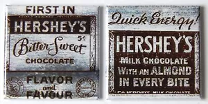 Chocolate Candy FRIDGE MAGNET Set matchbook sign - Picture 1 of 3