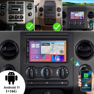 For 2004-2008 Ford F150 F-150 Carplay Car Radio Android 15 Navi GPS FM 16G - Image 1 of 4