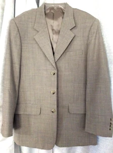 Men's sz 40 R Luan Vester French Suit Jacket Blazer Grey mottled wool blend - Picture 1 of 12