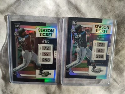 (2) 2022 Chronicles Contenders Curtis Terry Silver Holo Season Ticket RC 13 - Image 1 of 2