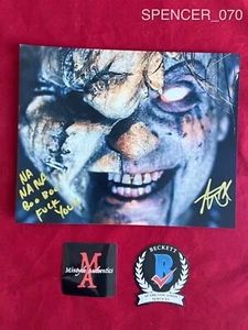 SPENCER CHARNAS ICE NINE KILLS SIGNED 8x10 PHOTO! BECKETT! WELCOME TO HORRORWOOD - Picture 1 of 11
