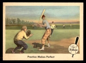 1959 Fleer Ted Williams Baseball #3 Practice Makes Perfect EX/MT *d2