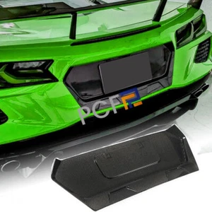 For Chevrolet Corvette C8 Fully Framed License Plate Real Carbon Backing Overlay - Picture 1 of 14