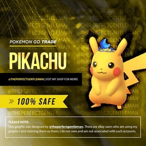Pikachu Moon Crown Pokemon #025 GO Gen 1 Kanto - Picture 1 of 4