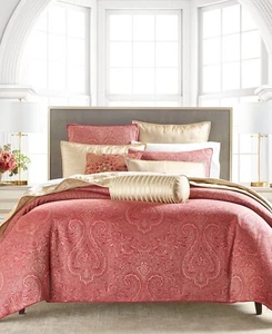 Hotel Collection Classic Regal Paisley Duvet Cover, Berry-Full/Queen - Picture 1 of 4