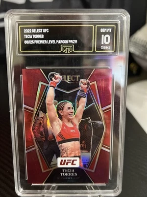 2022 Select UFC Tecia Torres Premier Level Maroon Prizm #88/125 - Image 1 of 2