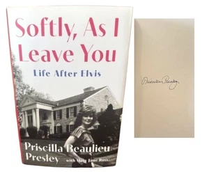 Softly As I Leave You Life After Elvis ✎ SIGNED Priscilla Presley 1st NEW + COA - Imagen 1 de 4