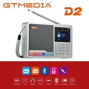 2.4'' TFT LCD Portable DAB+ Digital Radio USB Bluetooth FM Receiver Alarm Clock - Picture 1 of 17