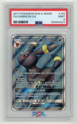 Pokémon TCG - Umbreon GX 142/149 - Sun & Moon Base - PSA 9 - Image 1 of 2