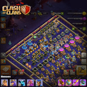 TH18 Most Maxed Defense ⚔️ 93-105-95-80-55 Maxed 4 Heroes 🔥Good Equipment