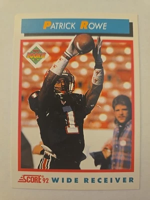 1992 Score Patrick Rowe #476 RC - Image 1 of 2