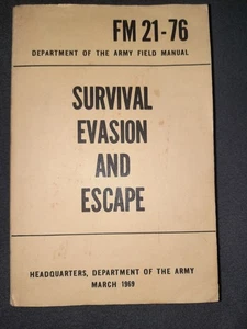 FM 21-76 Survival Evasion and Escape 1969 Official U.S. Army Field Manual Book - Picture 1 of 7